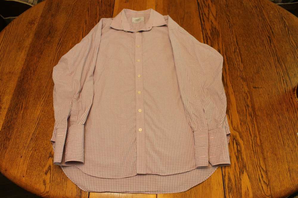 Charles Tyrwhitt Shirt Mens Extra Large Pink Blue Check Dress Button Down Cotton